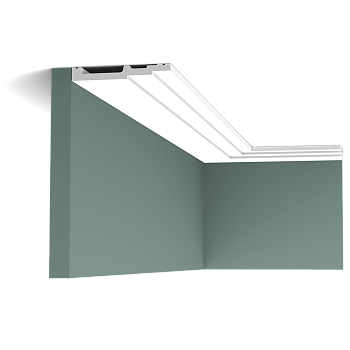 Карниз Orac Decor ДЮРОПОЛИМЕР SX180 HIGH LINE д 2000 x в 120 x ш 16 см